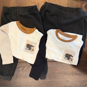 Garanimals White Tee with Brown Trim size 3T